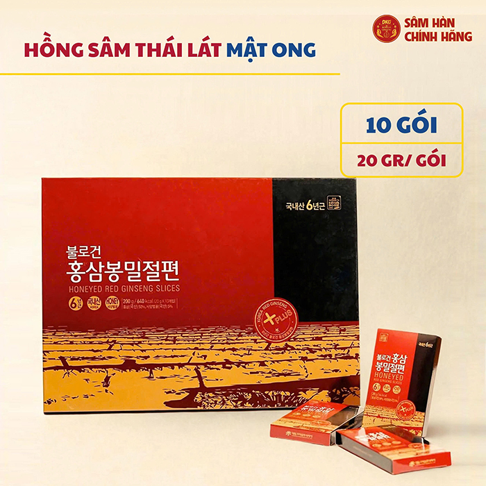 sâm lát tẩm mật ong hàn quốc 200g uy tín tại hồ chí minh