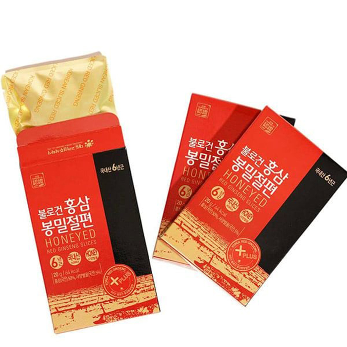 sâm hàn quốc thái lát mỏng tẩm mật ong