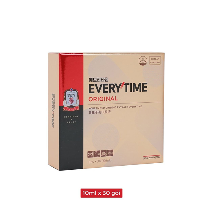 nước hồng sâm kgc hậu duệ mặt trời everytime 10ml x 30 gói