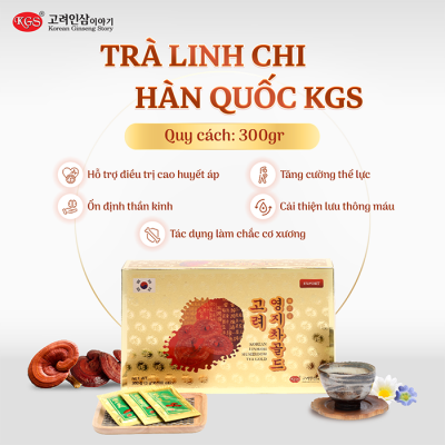 Trà Linh Chi Hàn Quốc KGS 300g (3g x 100 Gói)