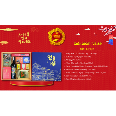 Quà Tặng Quà Biếu Sức Khỏe 2025 - VS189