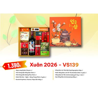 Quà Tặng Quà Biếu Hồng Sâm Xuân 2026 - VS139