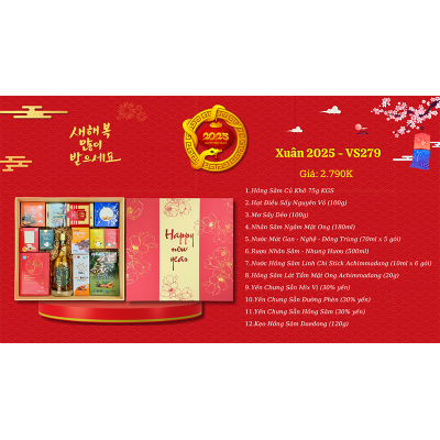 Quà Tặng Quà Biếu Sức Khỏe 2025 - VS279