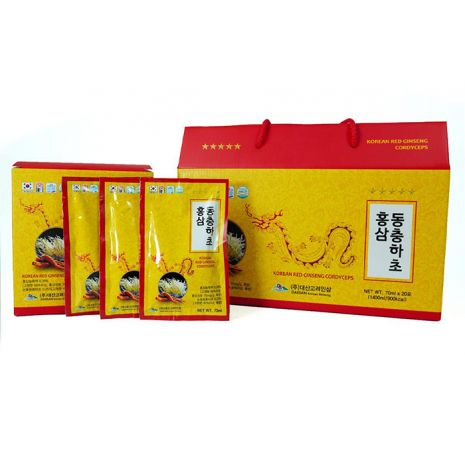 Nước Hồng Sâm Đông Trùng Hạ Thảo Daesan 70ml x 20 Gói