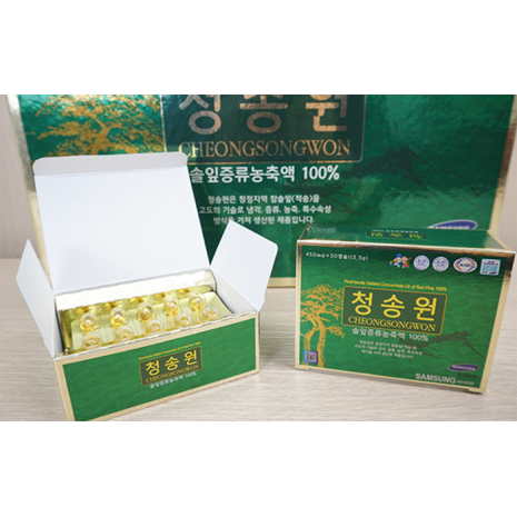 Tinh Dầu Thông Đỏ 180 Viên CheongSongWon Hàn Quốc Hộp Xanh