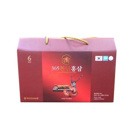 Nước Hồng Sâm Nhung Hươu Linh Chi 365 Hàn Quốc Gói 70ml x 20 Gói