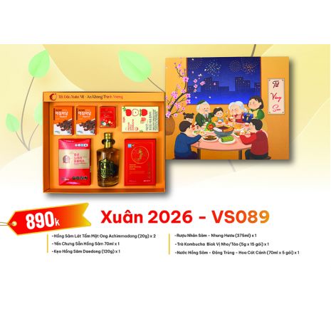 Quà Tặng Quà Biếu Hồng Sâm Xuân 2026 - VS089