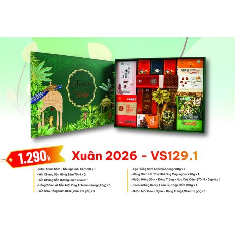 Quà Tặng Quà Biếu Hồng Sâm Xuân 2026 - VS129