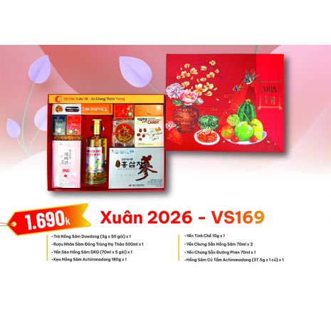 Quà Tặng Quà Biếu Hồng Sâm Xuân 2026 - VS169