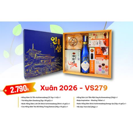 Quà Tặng Quà Biếu Hồng Sâm Xuân 2026 - VS279
