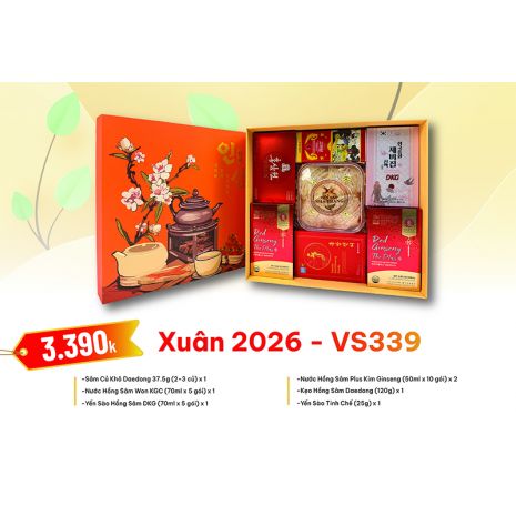 Quà Tặng Quà Biếu Hồng Sâm Xuân 2026 - VS339