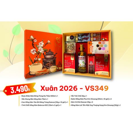 Quà Tặng Quà Biếu Hồng Sâm Xuân 2026 - VS349