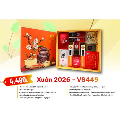Quà Tặng Quà Biếu Hồng Sâm Xuân 2026 - VS499