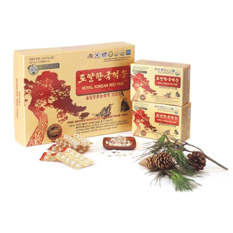 Tinh Dầu Thông Đỏ Hoàng Gia Hàn Quốc 120 Viên Royal